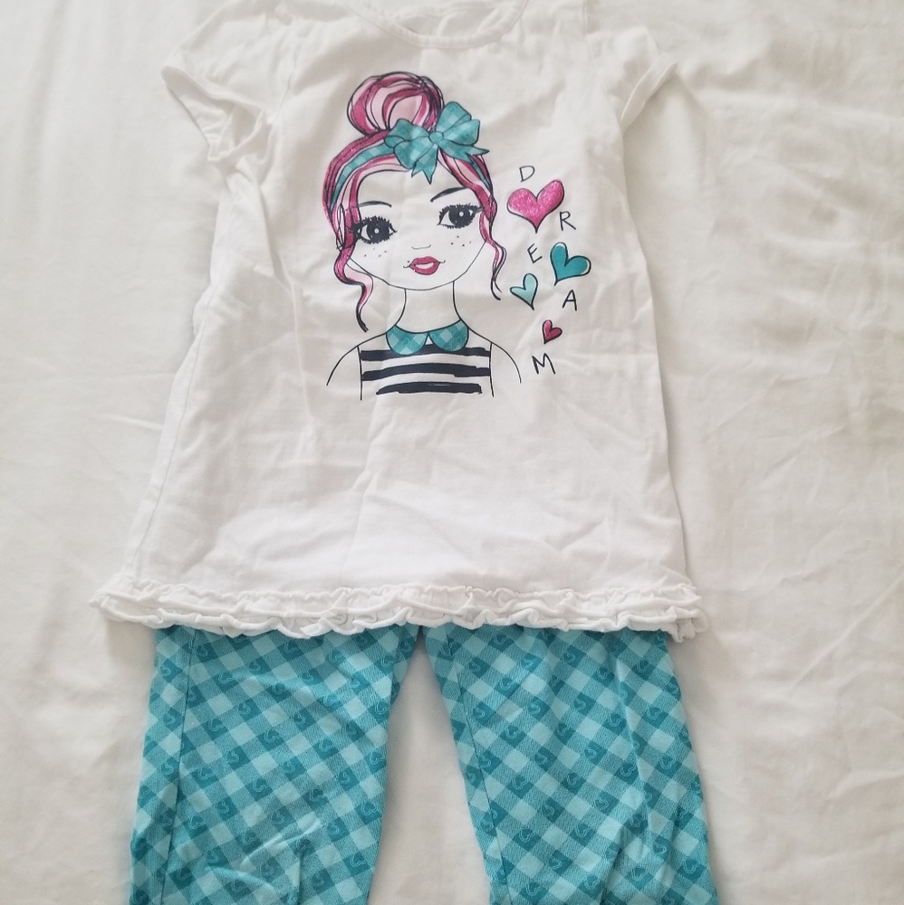 Girls capris 2 piece set